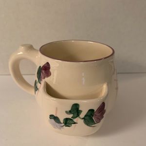 Pottery by Levin teacup with teabag holder